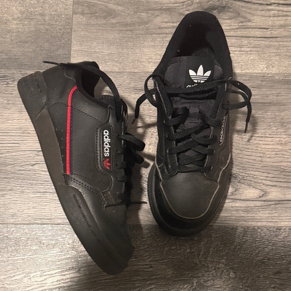 adidas Other - Adidas Boys Black Sneakers with Red Accents